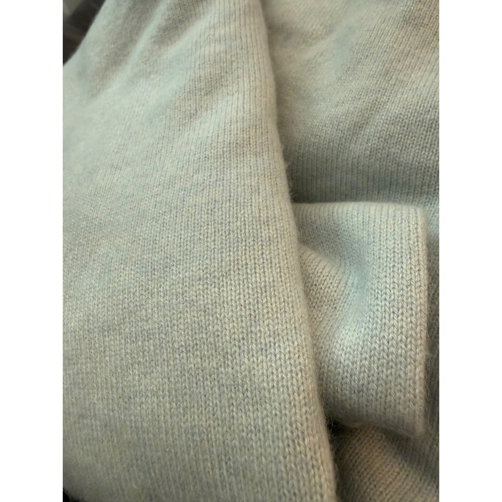 Lauren Ralph Lauren Petite M Seafoam 100% Cashmere Turtleneck Sweater Classic - Picture 7 of 10
